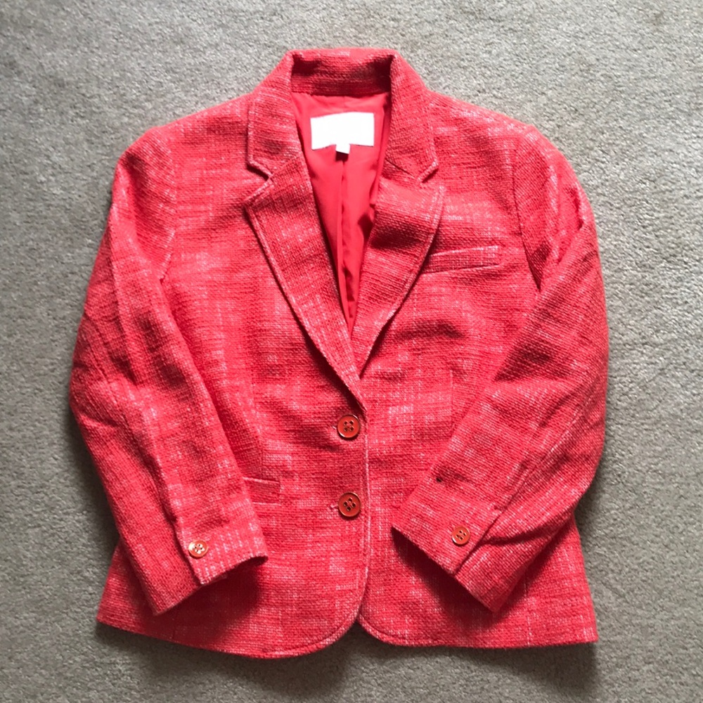Banana Republic Tweed Blazer (orange)